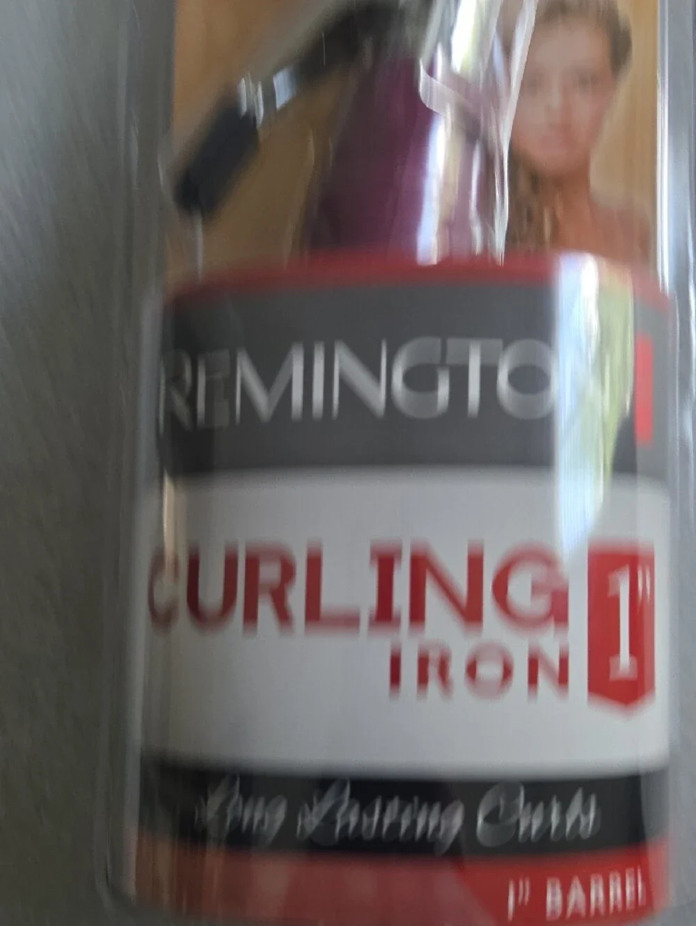Remington Curling Iron in Silver and Purple Pink Accents